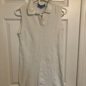 Vintage white polo style dress